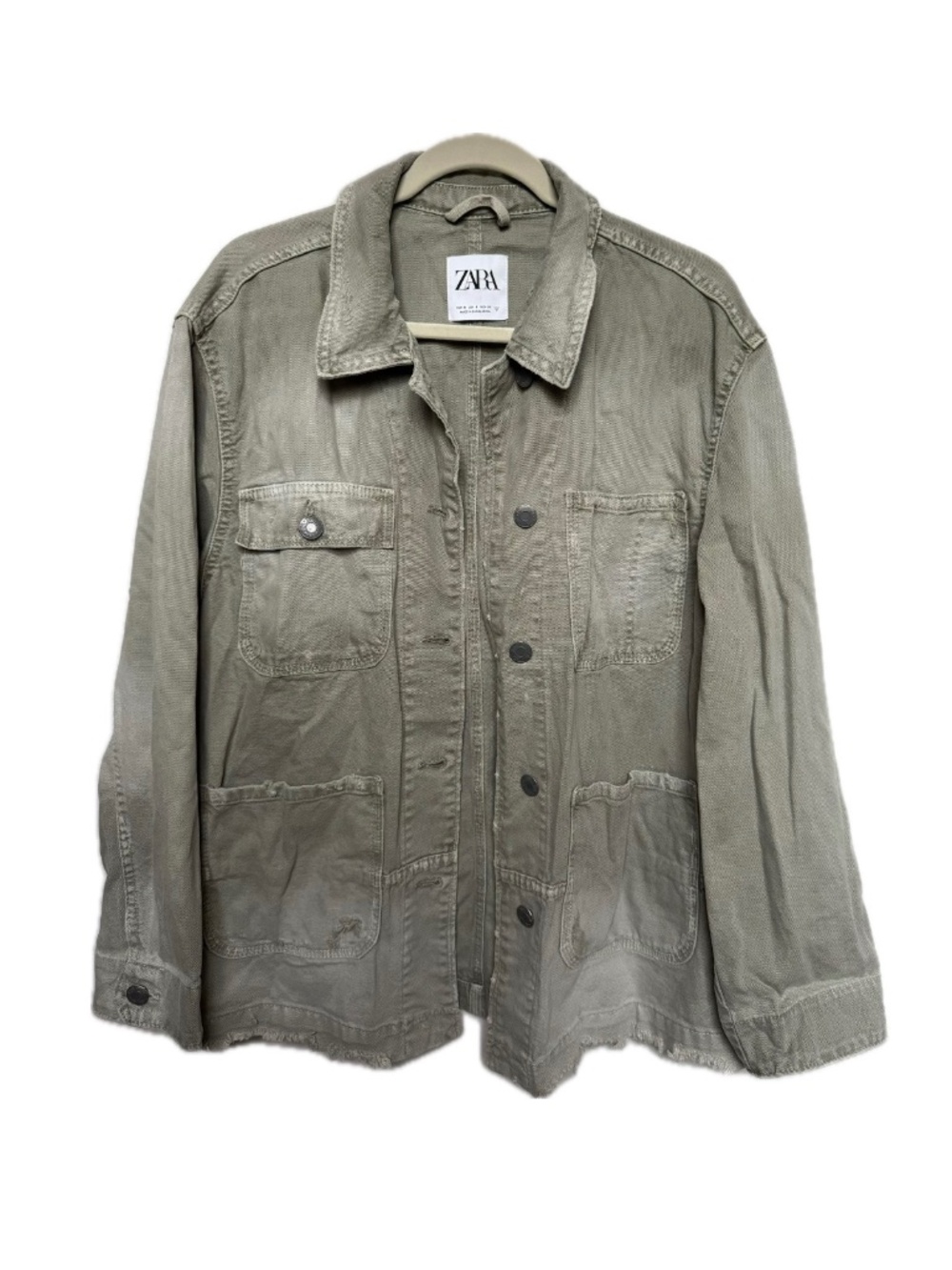 Green Zara Utility Jacket